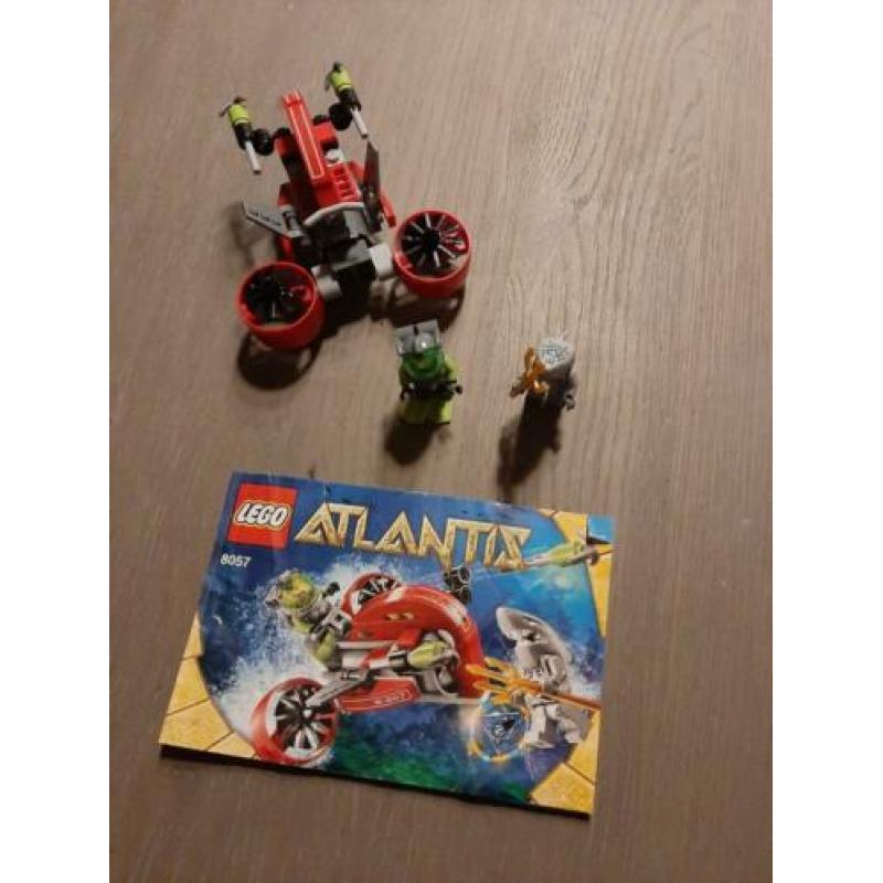 Lego atlantis nummers 8060, 8058, 8061 en 8057