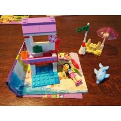 Zes complete setjes lego friends.