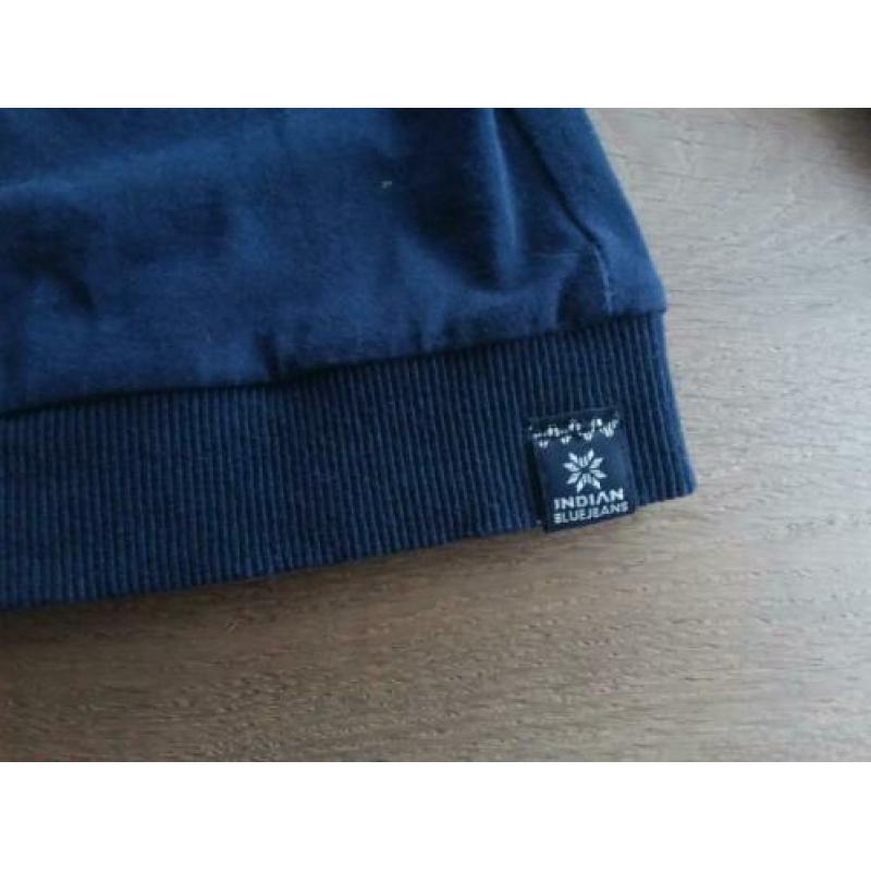 Trui van Indian Blue Jeans mt 116 donkerblauw met panterprin