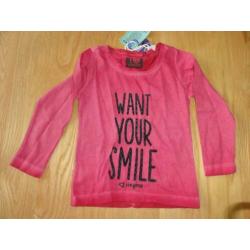 Nieuw vingino longsleeve style kela pink mt 92 nieuw