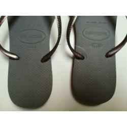 *Nieuw* Havaianas Slim Logo Metallic maat 41/42