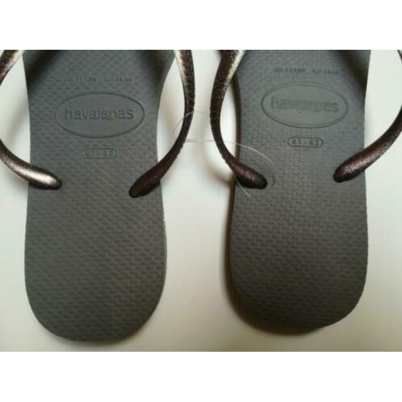 *Nieuw* Havaianas Slim Logo Metallic maat 41/42