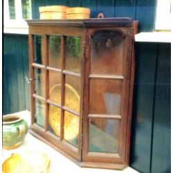 Antiek oud Hollandse vitrinekat/ vitrine kast *tres beau*