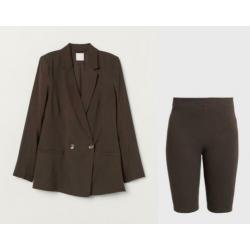 H&M pak, blazer met bermuda broek