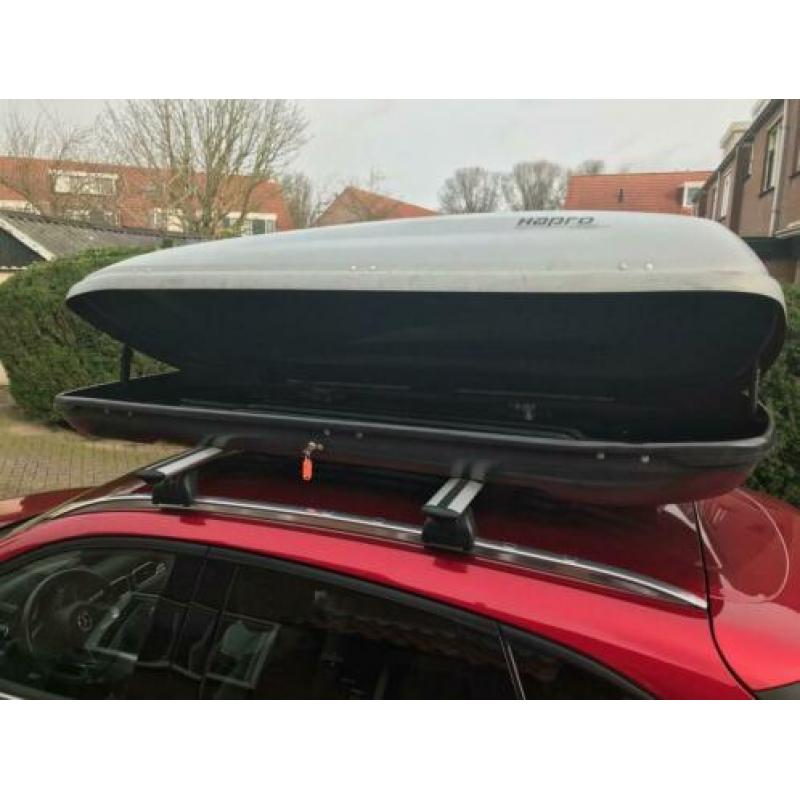 Hapro carver 550 litr skibox, 2 zijdes te openen, 217x93 cm