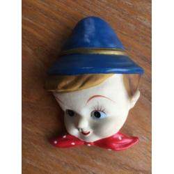 Jaren 50/60 vintage kinder hoofd masker