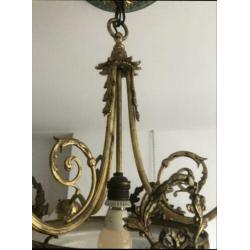 Antieke bronzen lamp circa 1900