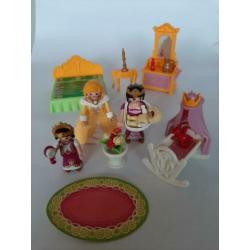 Playmobil koninklijke slaapkamer +prinsessen+baby (oa 5146)