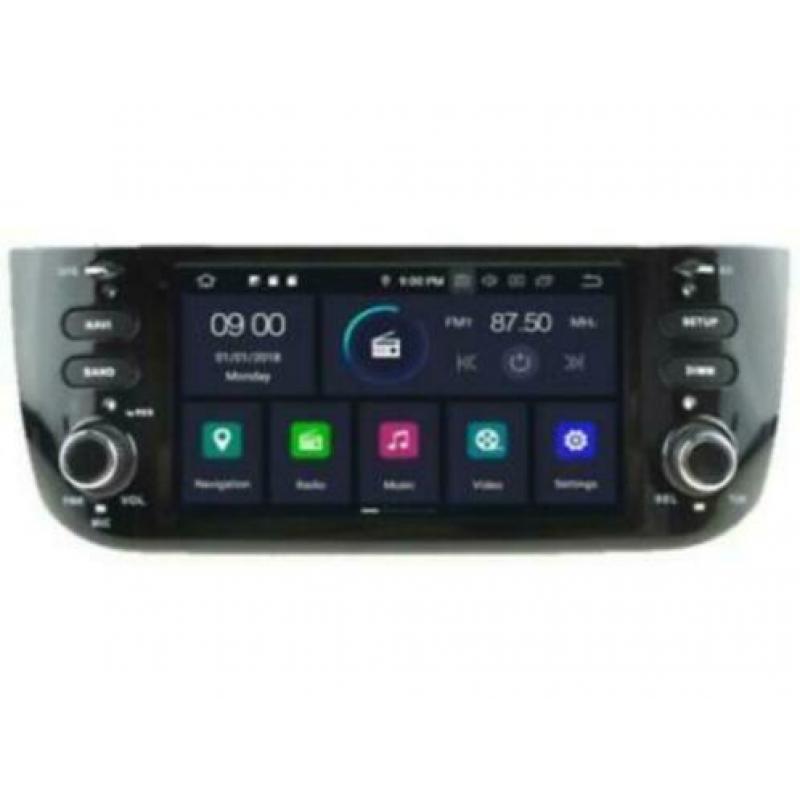 Android 9 navigatie fiat punto 2009 carkit usb carplay dab