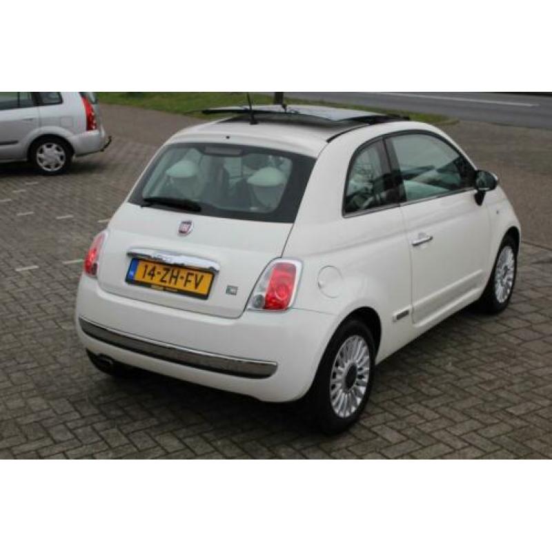 Fiat 500 1.4-16V 100Pk LOUNGE PANO DAK SCHUIFDAK LEER AIRCO