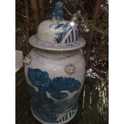 Oude Chinese grote gember pot 58cm uit verzameling