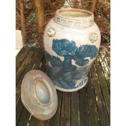 Oude Chinese grote gember pot 58cm uit verzameling