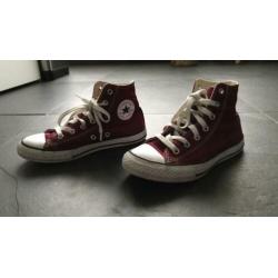 Converse All Stars Bordeaux meisje maat 34.