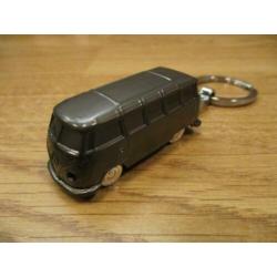 sleutelhanger volkswagen T1 bus grijs, roze, zwart, goud