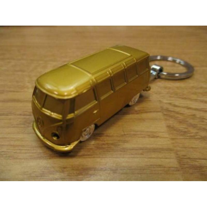 sleutelhanger volkswagen T1 bus grijs, roze, zwart, goud