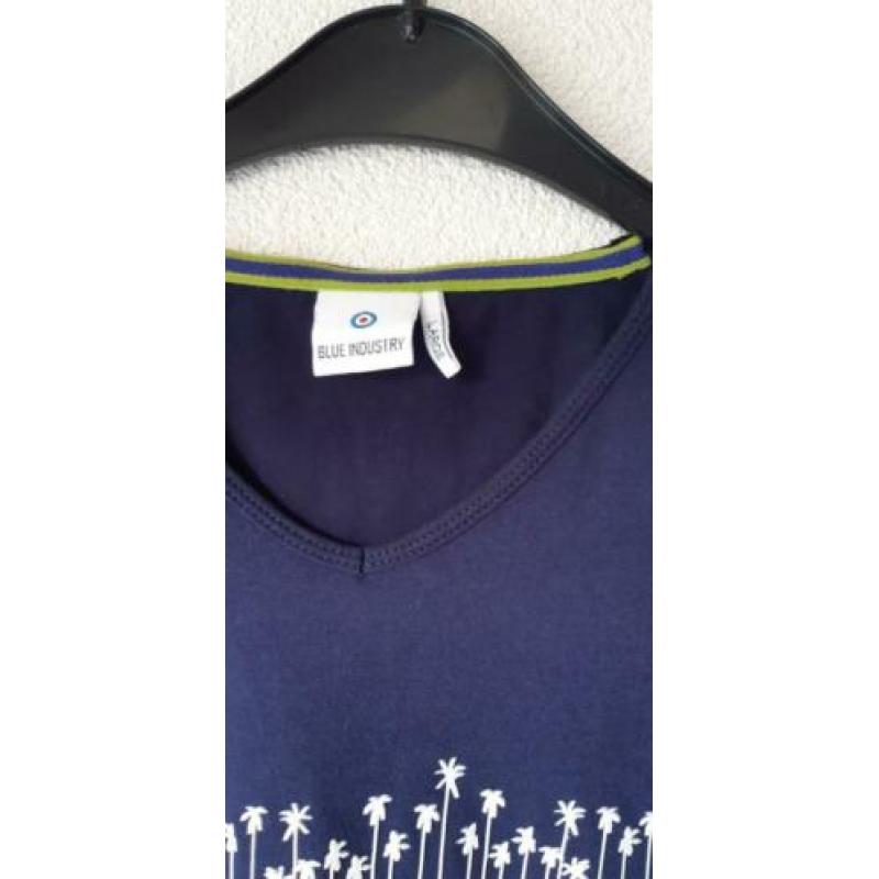 T-shirt Blue industry maat L