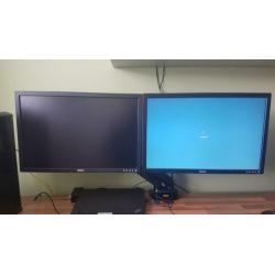 2 x Dell 24 Inch Monitor E248WFPb