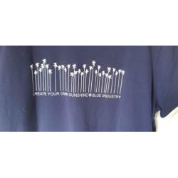 T-shirt Blue industry maat L