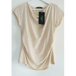 ?NIEUW? MAX MARA WEEKEND | Mooie zand | Beige shirt - S