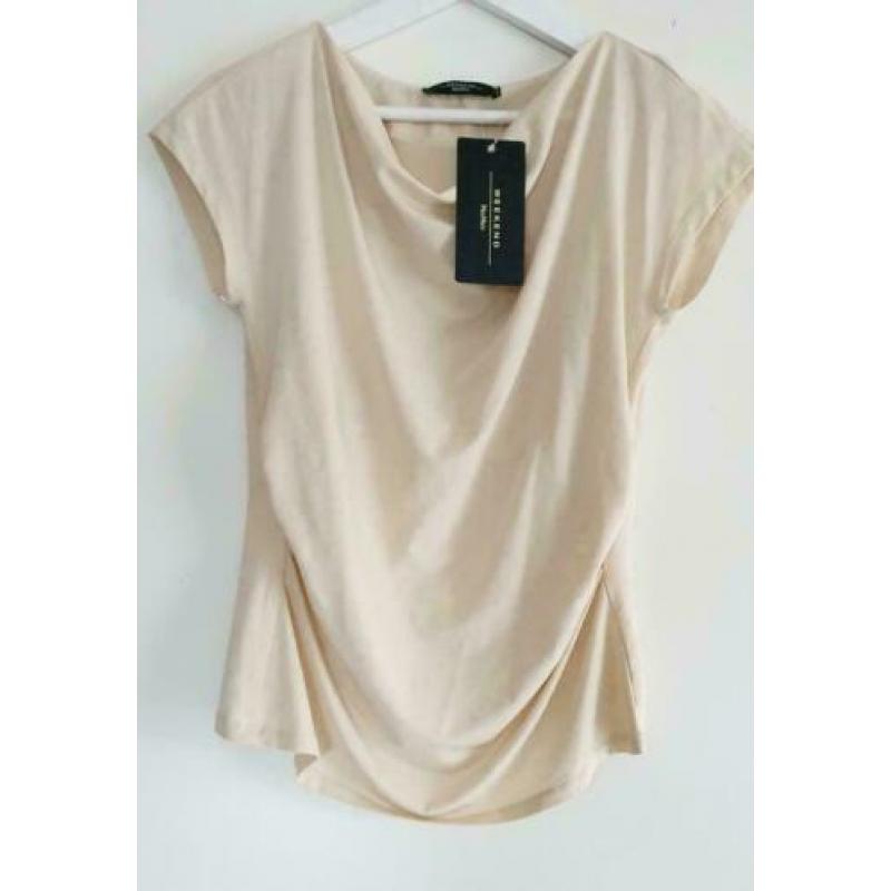 ?NIEUW? MAX MARA WEEKEND | Mooie zand | Beige shirt - S