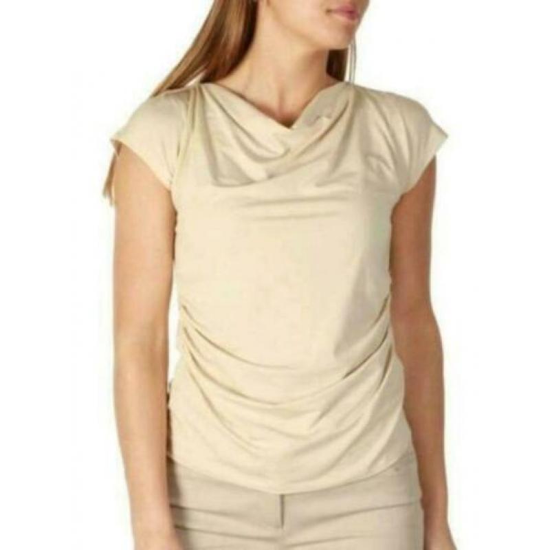 ?NIEUW? MAX MARA WEEKEND | Mooie zand | Beige shirt - S