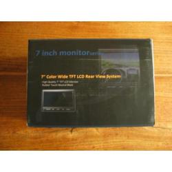 CarVision 7 inch kleurenmonitor met drie camera-ingangen