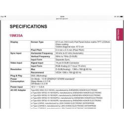 LG 19M35A-B lcd monitor