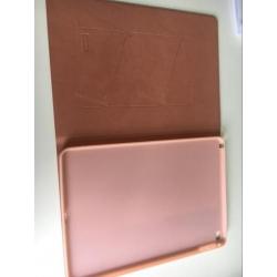 Roze champagne case voor iPad Air 2 + screen protector