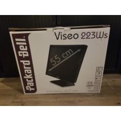 Packerd Bell monitor 55 cm, met stereo, voedingkabel en vga