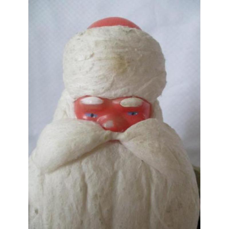 oude kerstman papier mache 34 x 15 cm 1970-1980