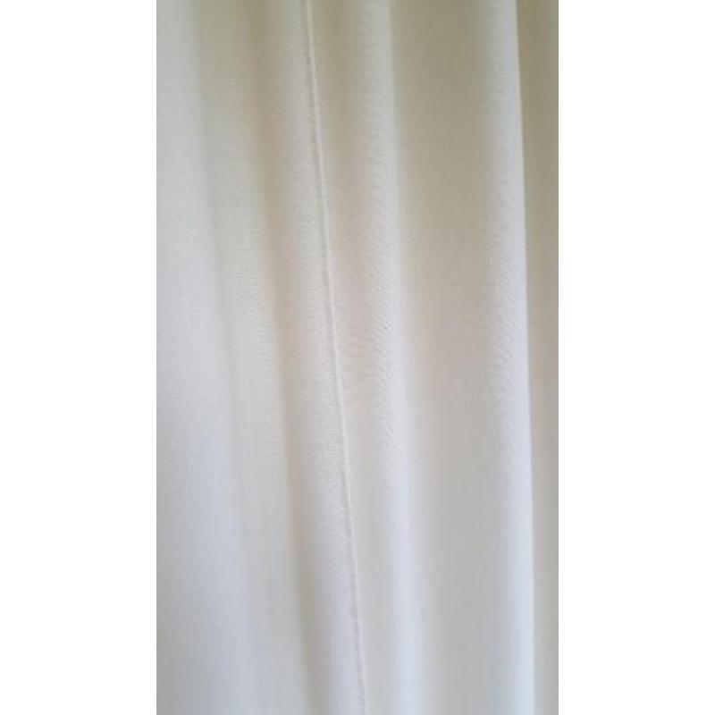 Velours gordijnen creme, beige Artelux hoogte ca. 297 cm.